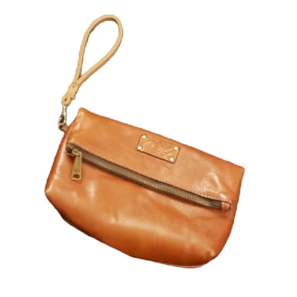 Patricia Nash Leather Fold Over Bag Wristlet Convertible - Picture 1 of 8